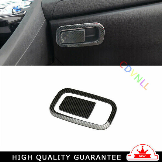 for Co -Pilot Storage Box Handle Sticker for Honda for Civic 2016-2021 Steel Carbon Fiber