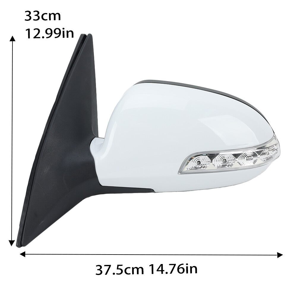 F¨¹r for Hyundai I30 FD 2007-2012 Spiegelglas Au?enspiegel Mit Heizung Links Wei?