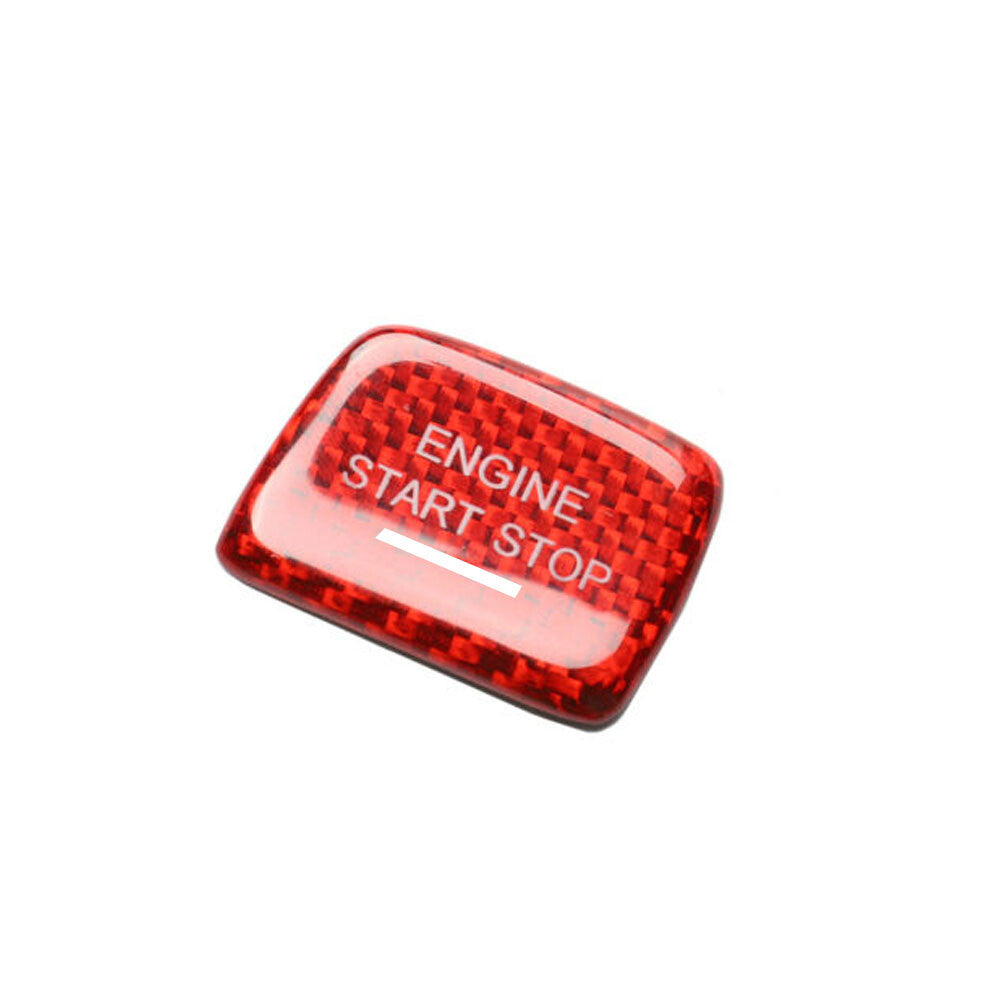 for Chevy Camaro for Corvette C7 Keyless Engine Start Button Cover Carbon Fiber Trim