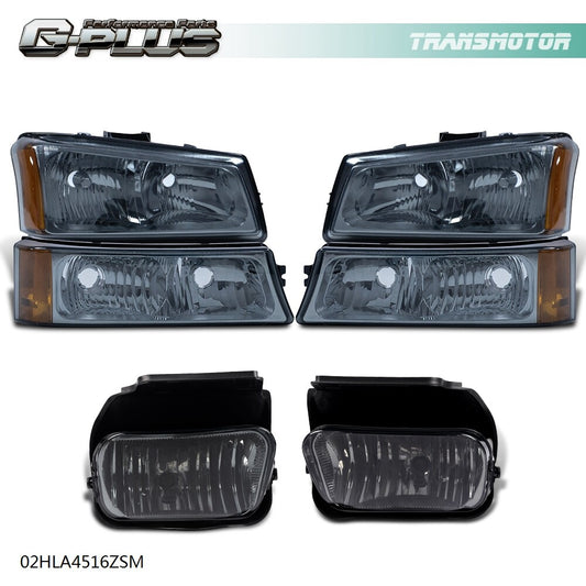 Suitable for 03-06 Silverado headlights + bumper turn signals + driving fog lights