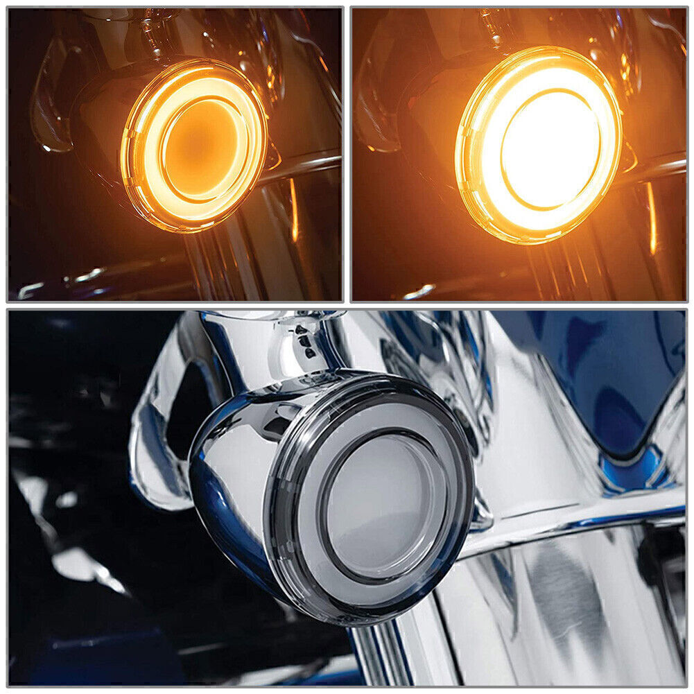 Paar Blinker mit Linse f¨¹r for Harley Road Glide Zubeh?r Ring Tracer