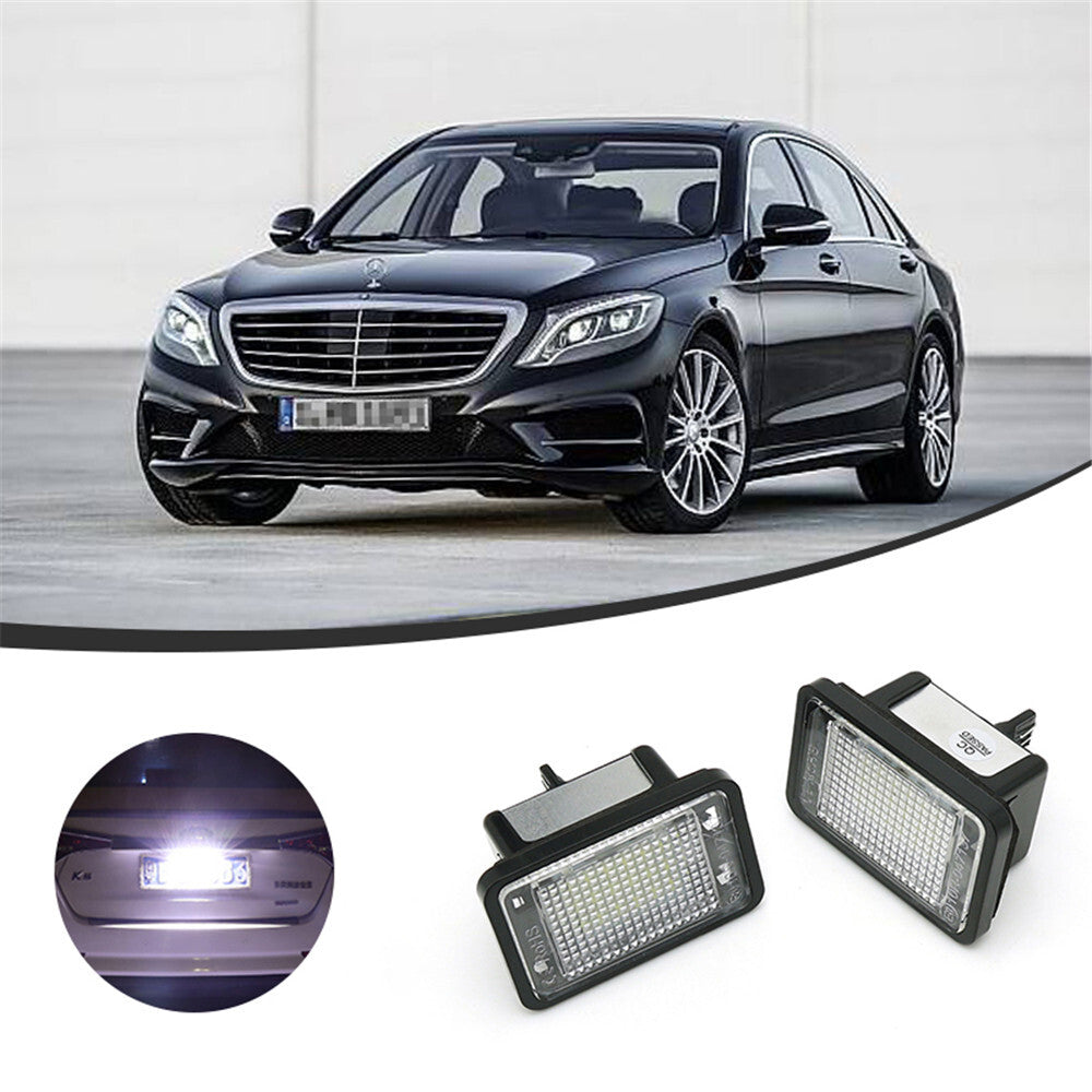 2X LED License Plate Lights for Mercedes-Benz GLK-CLASS X204 GLK 2008-2015