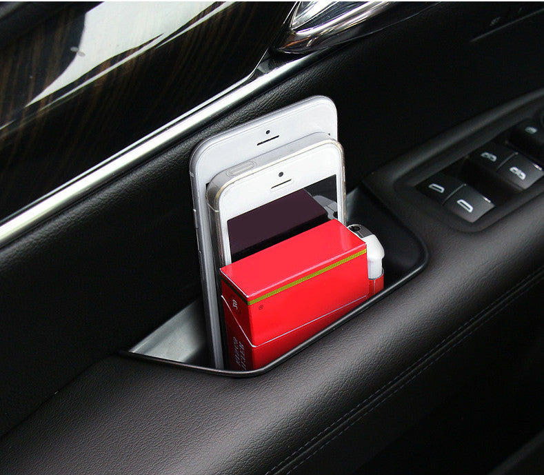 4X ABS Black Look Interior Door Storage Box Holder Tray for Cadillac XT5 2017-19