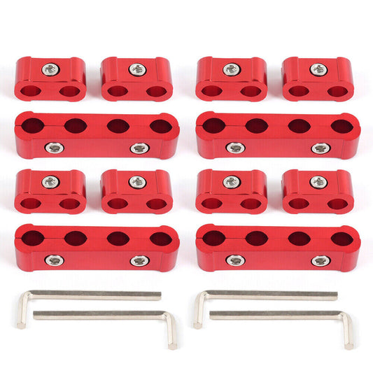 Red Engine Spark Plug Wire Separator Divider 8mm 9mm 10mm Spark Plug Wire Holder