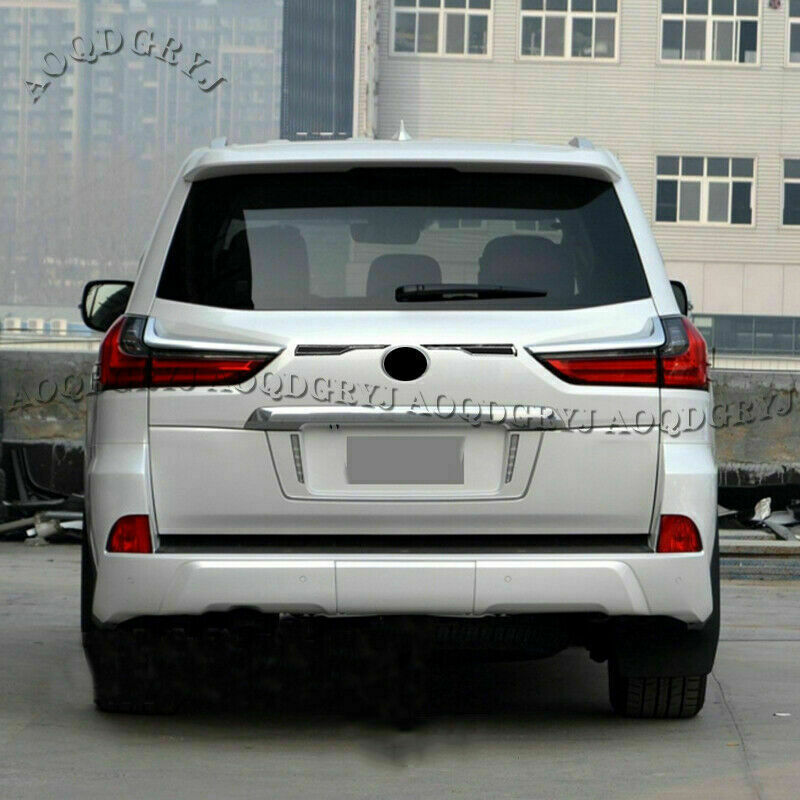 2Pcs Trunk Tailgate Moulding Trim Cover for LEXUS LX570 2016-2021 W/Chrome Trim