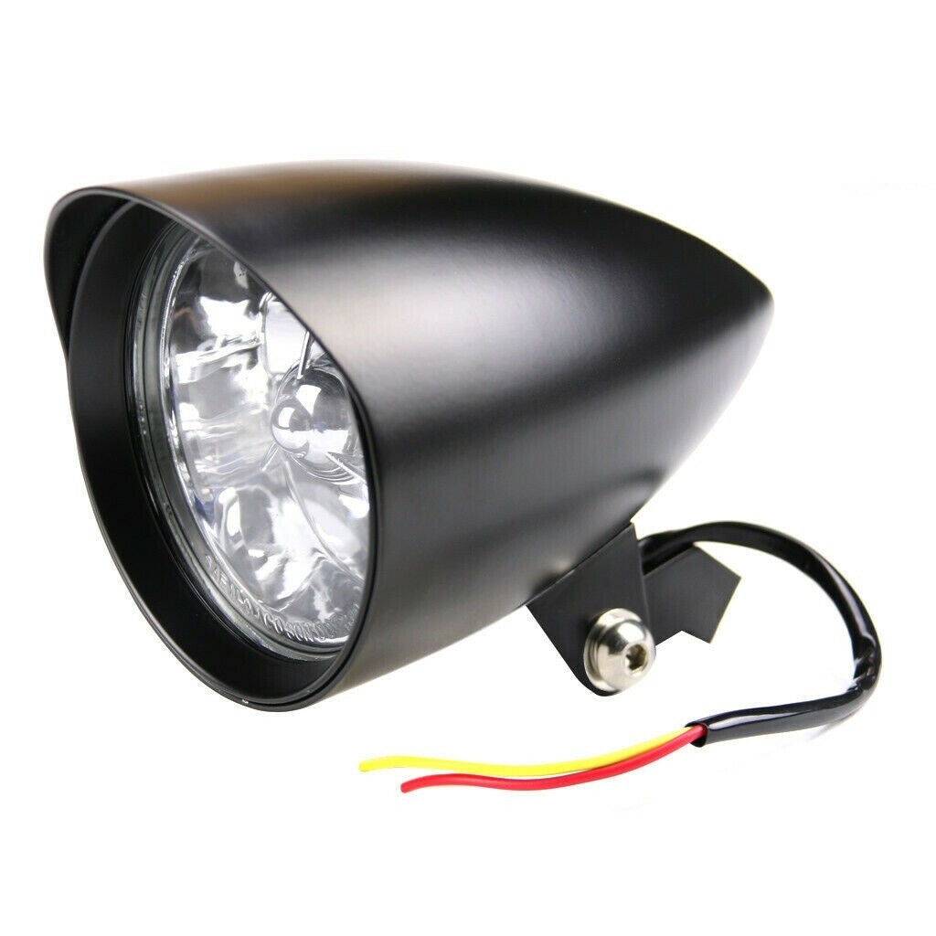 6-inch motorcycle black bullet headlight for FXSTSS/FXEF joysticks/softtails