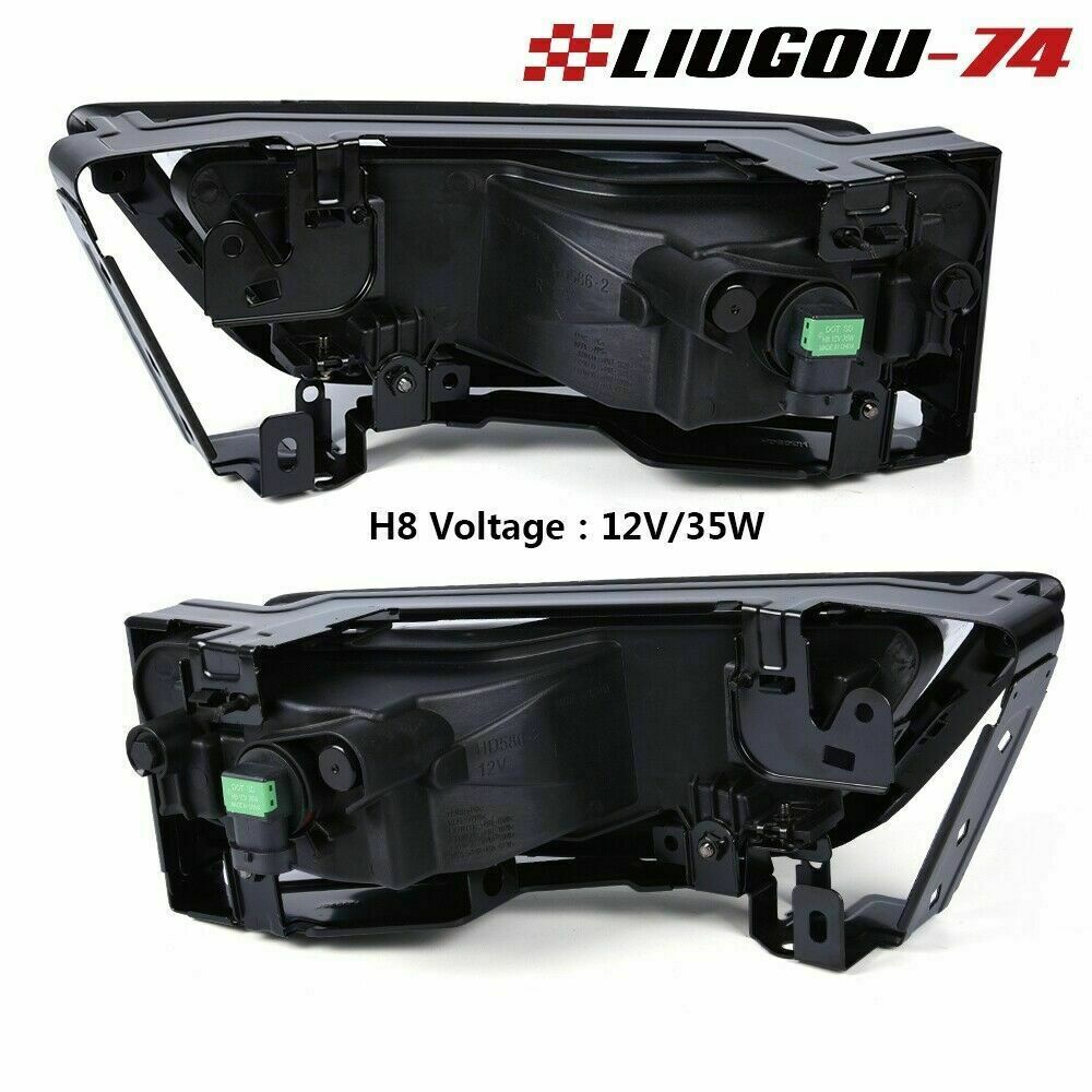 Left + Right Suitable for 2013-2015 for Honda Accord Sedan Transparent Fog Lights with Bulbs U