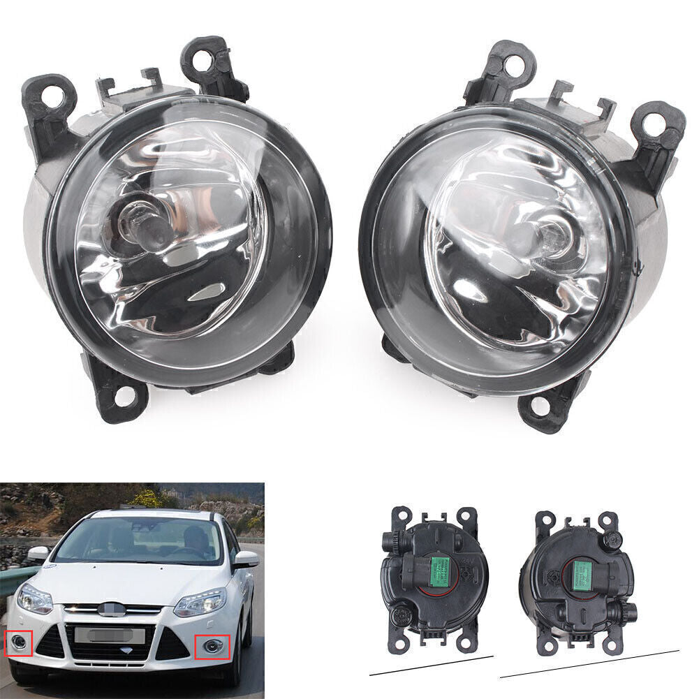 2pcs Front Fog Lights Bumper Fog Lamp Fit for Ford Focus 2012 2013 2014 L R Set