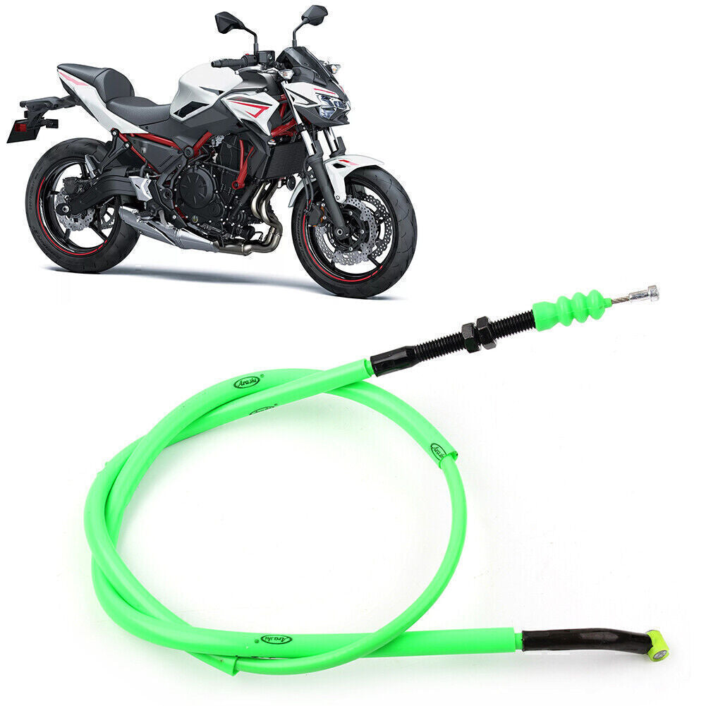 Motorcyc Brake Clutch Cable Wire Replacement Fit for Kawasaki Z650 2017-2021 Green
