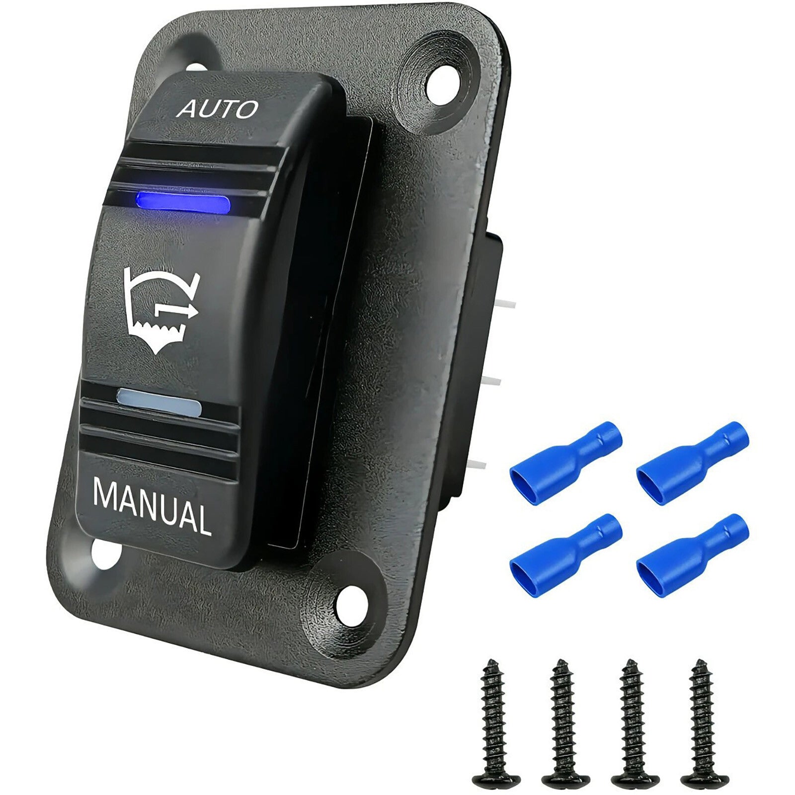 Waterproof 4-Pin 12V/24V SPDT 3-Way Bilge Pump Rocker Switch Car Replacement