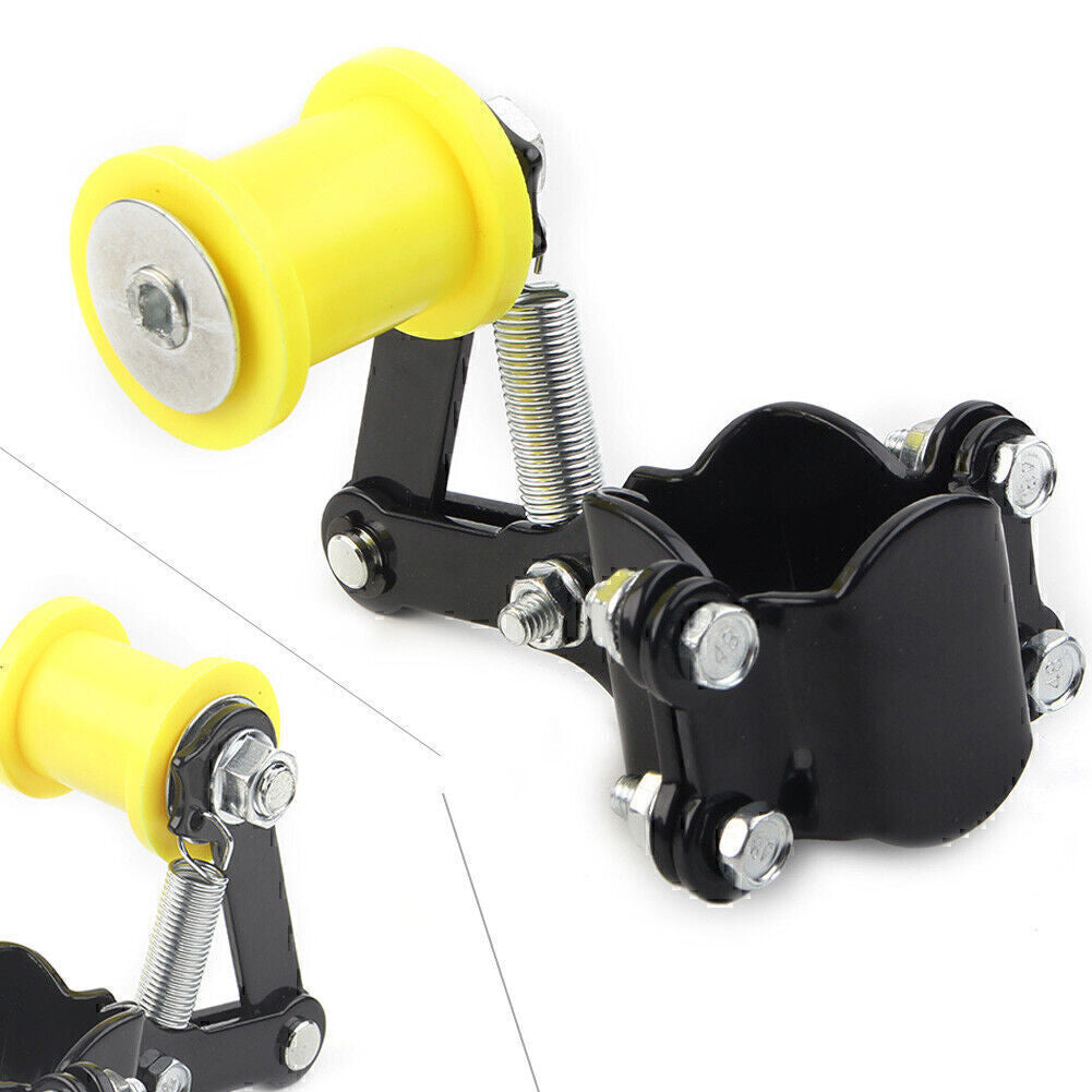 For Dirt Bike ATV Motorcycle Yellow Bolt On Chain Tensioner  Roller Adjuster