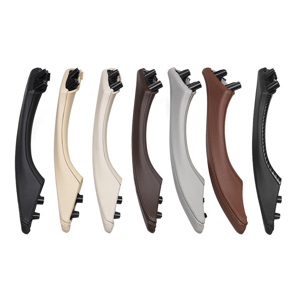 1x Right Side Real Leather Door Trim Pull Handle Fit for BMW 5 series F10 F11 F18