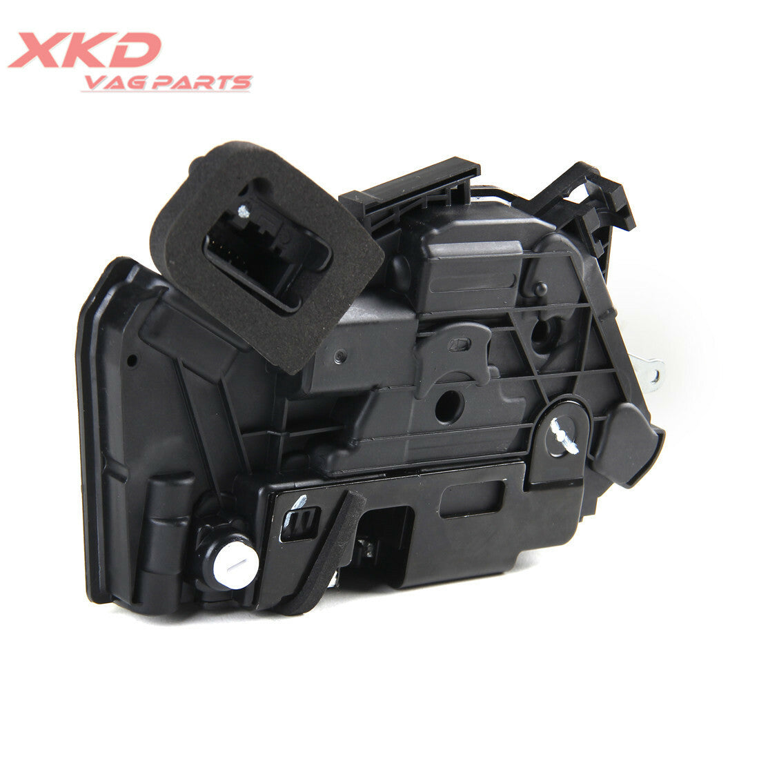The rear left door latch actuator is suitable for Volkswagen E- for Golf , for Golf MK7, for Jetta MK6, and for Passat .