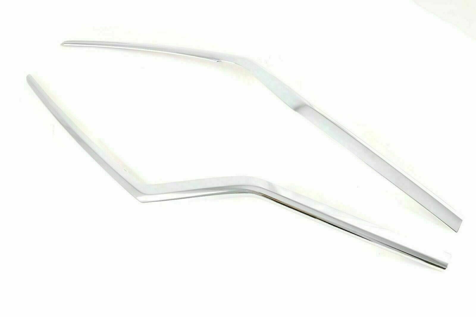 2P Chrome Headlight Eyebrow Lower Trim Decor Strips for Honda CRV CR-V 2017-2022
