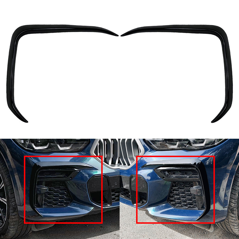 Front Bumper Side Splitter Spoiler for BMW X6 G06 Pre-Lci M Sport 2019-2022 21