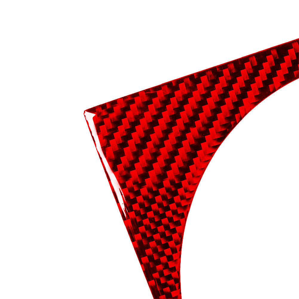 Red Carbon Fiber Gear Shift Panel Frame Cover Trim for Nissan 350Z 2003-2009