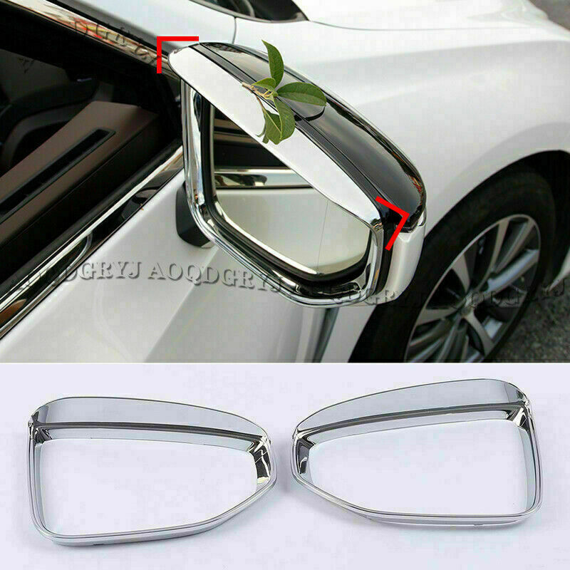 2Chrome Exterior Rear View Mirror Frame Trim for Lexus ES250 300h 350 2019-2022