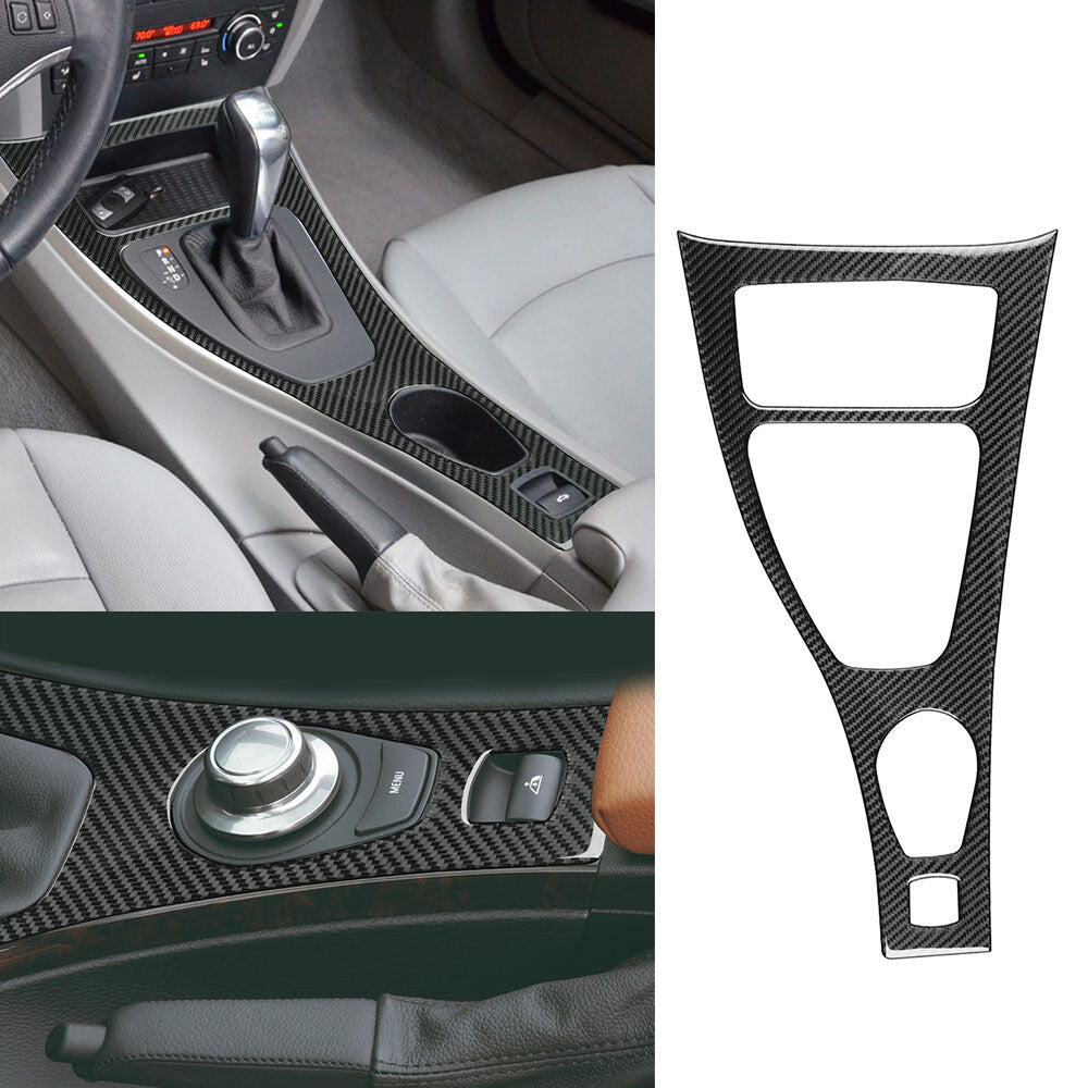 for BMW E93 M3 2007-13 Carbon Fiber Central Control Gear Shift Panel Trim C-type