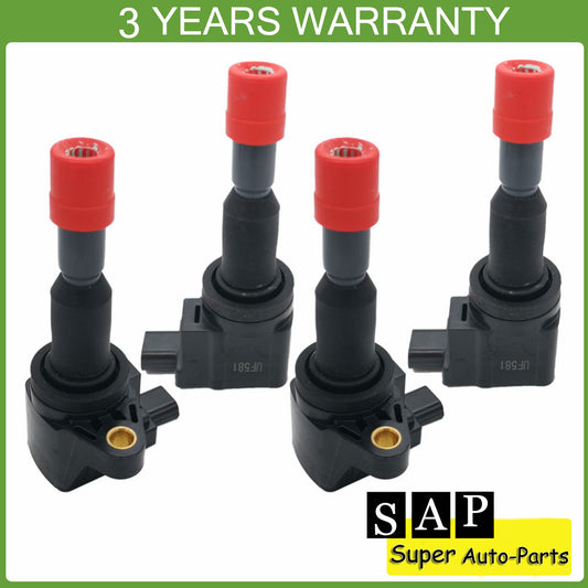 Set of 4 Ignition Coils UF581 5C1635 C1578 Fits for Honda Fit 1.5L L4 2007-2008