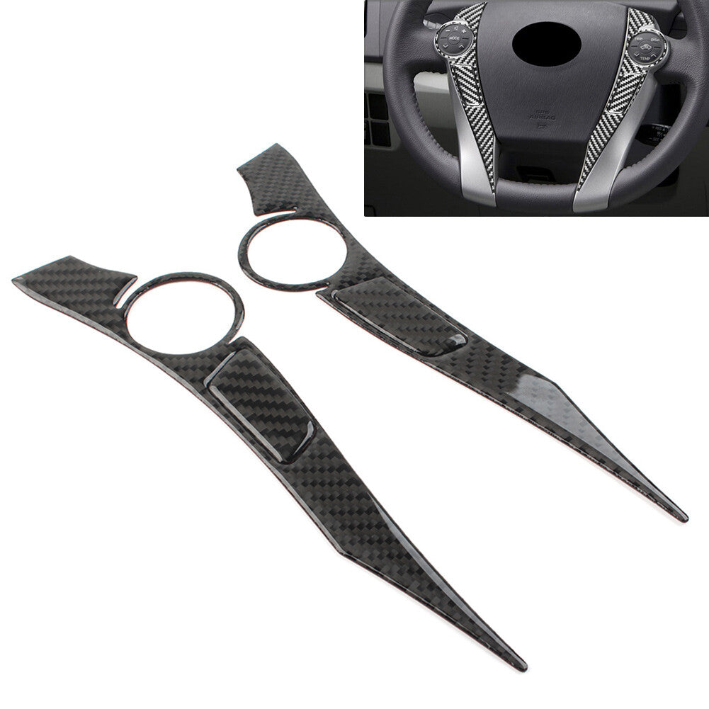 4 Pcs Steering Wheel Panel Cover Trim for Toyota Prius 2012-2015