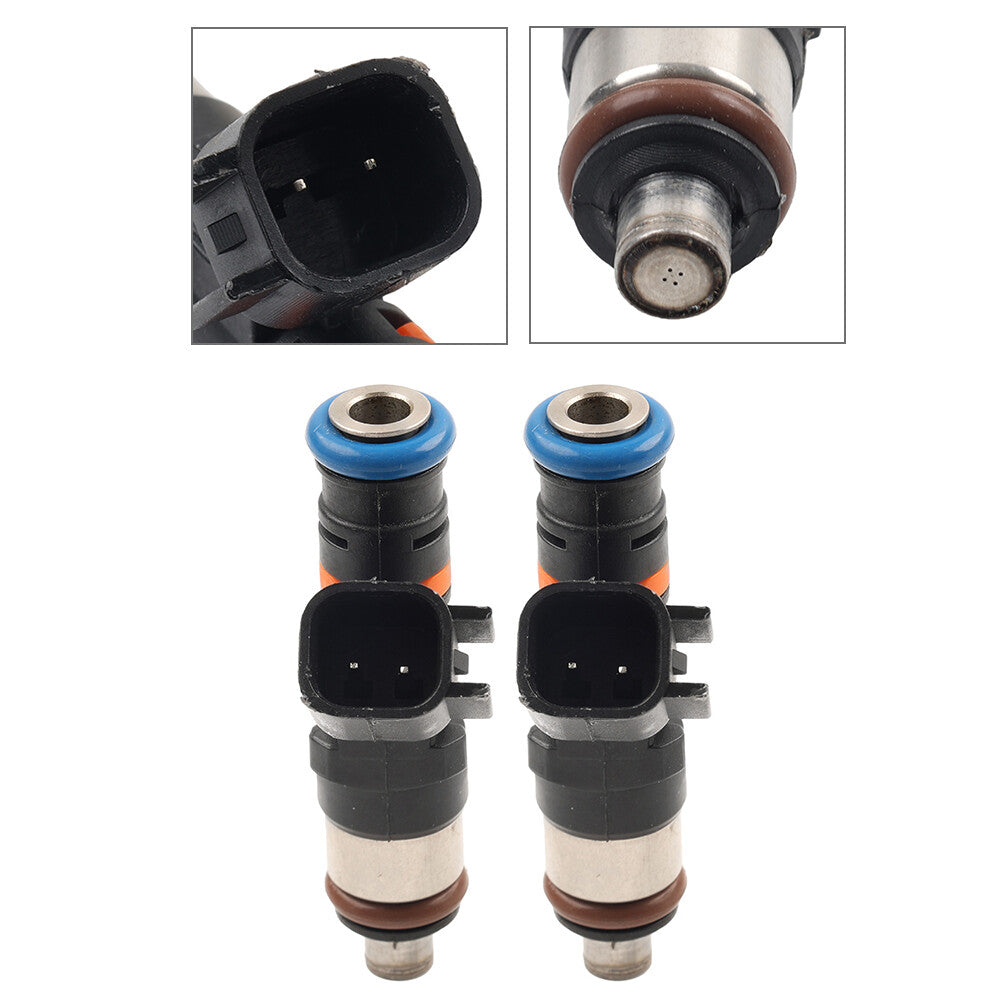 2x Fuel Injector 0280158197 for Polaris RANGER 800 2011-2017 RZR 800 2011-2014