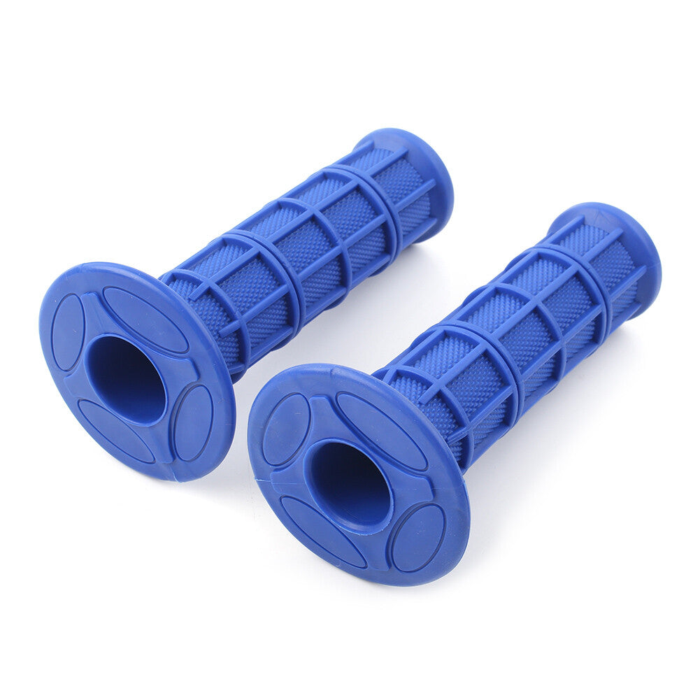 Blue Rubber 7/81 Pro Hand Grips Throttle Handle Bar ATV MX Dirt Bike Enduro