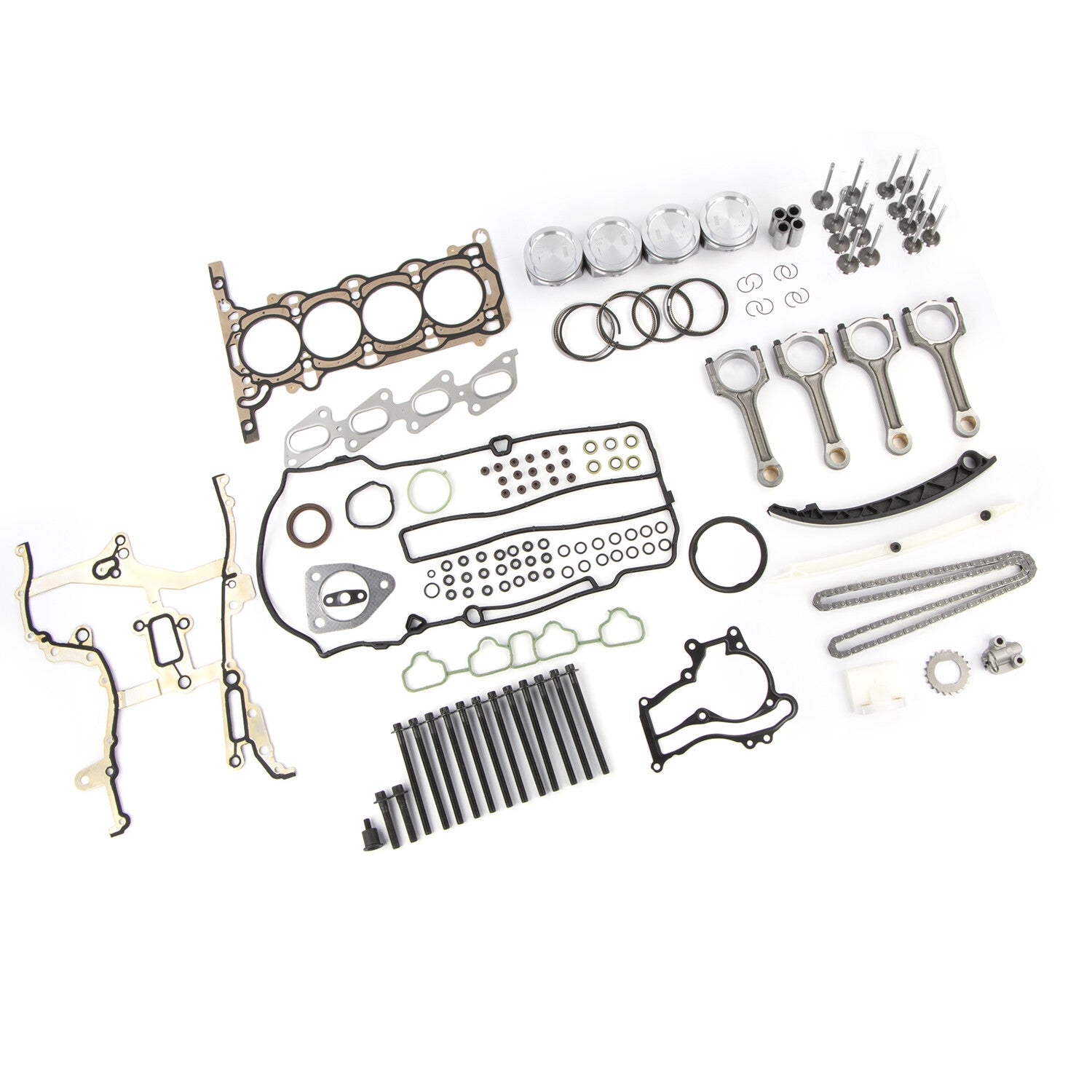 Engine Pistons Overhaul Rebuild Kit Con Rods For 11-16 for Chevy for Cruze for Buick 1.4L l4