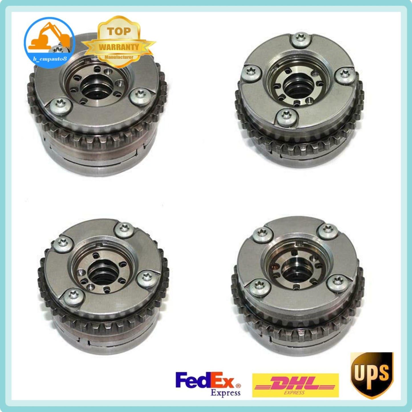 L+R Camshaft Adjusters Intake Exhaust 4X for AMG for Mercedes W222 W166 M276 C43