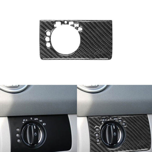 Carbon Fiber Headlight Control Type B Cover Trim for Mercedes Benz M-class 06-11