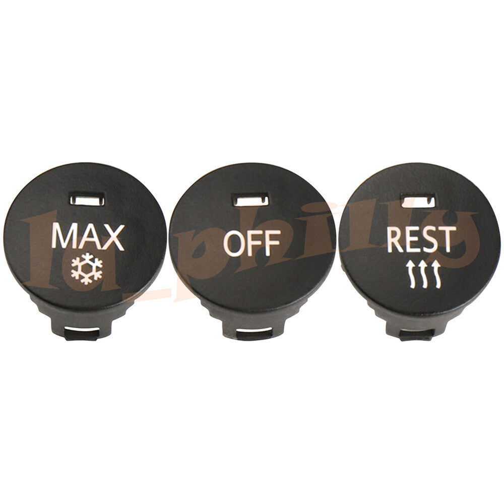 1 Set Front A/C Speed Switch Button Cap for BMW E60 E61 E63 E64 5 6 Series M5 M6