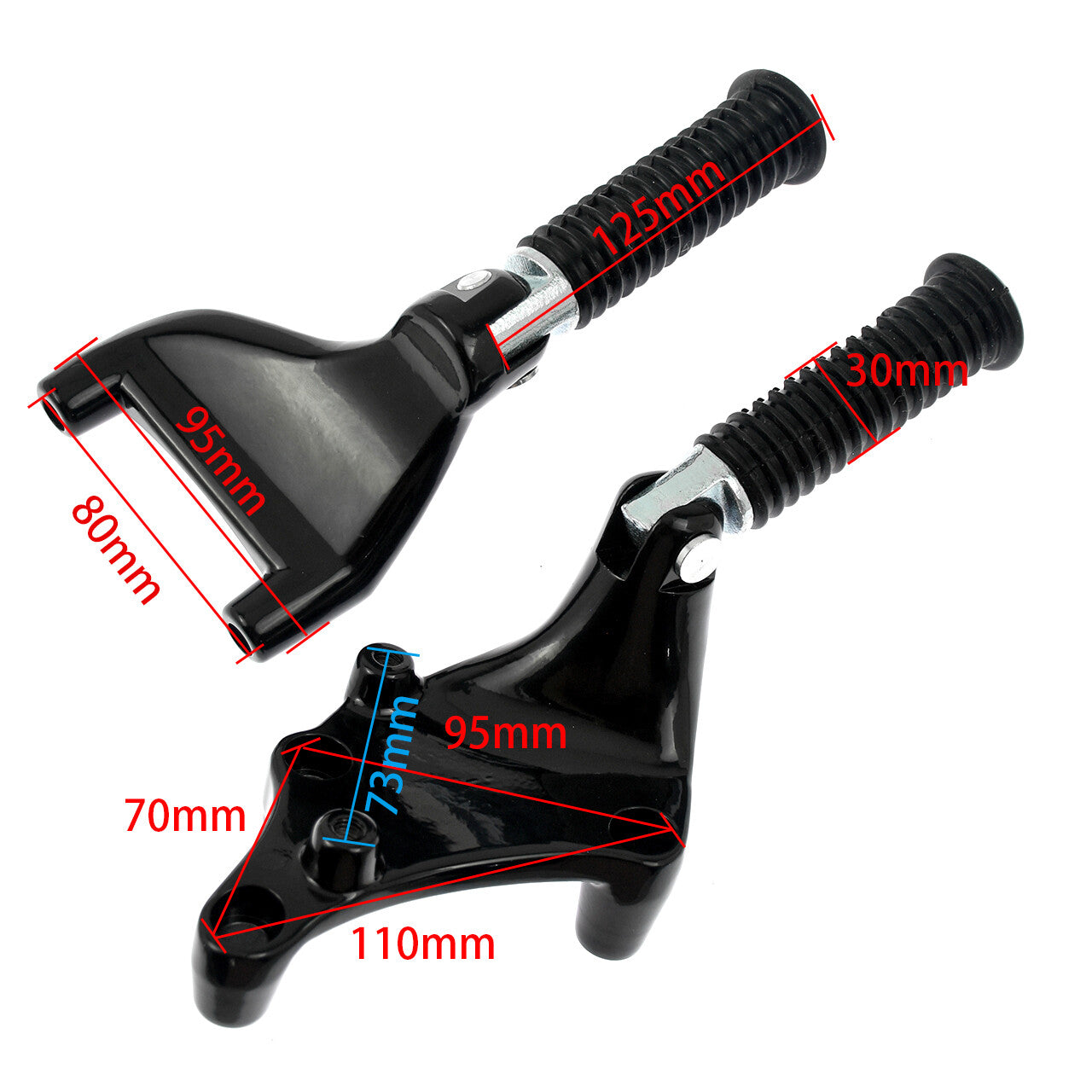 Passenger Pedal Foot Pegs w/ Mount Bracket for Harley Sportster 883 1200 14-2023