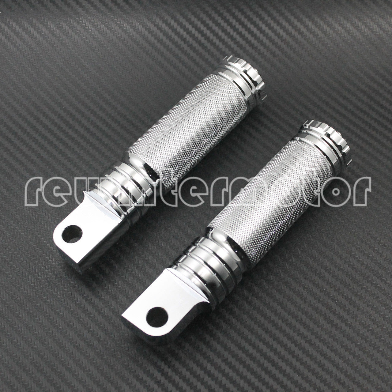Chrome Knurled Highway Foot Rest Pegs for Harley Touring Softail Sportster Dyna