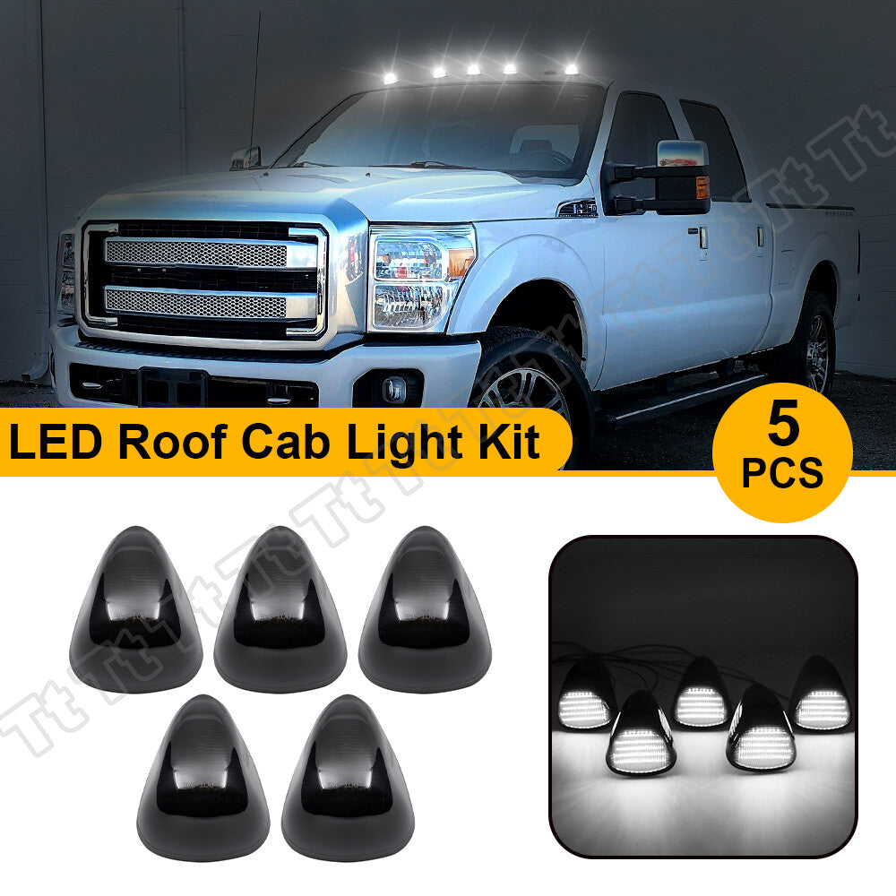 5x Super Amber LED Cab Roof Marker Lights for 99-16 for Ford F250, F350, F450, and F550