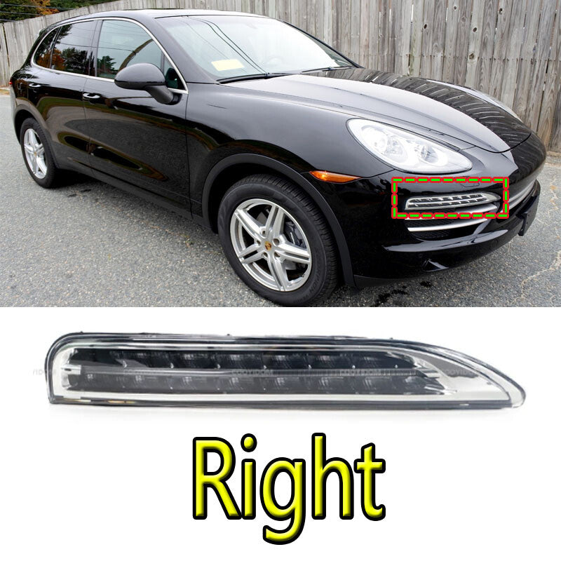 for Porsche for Cayenne 2011-2014 Front Bumper Daytime Run Light Lamp LED DRL Right