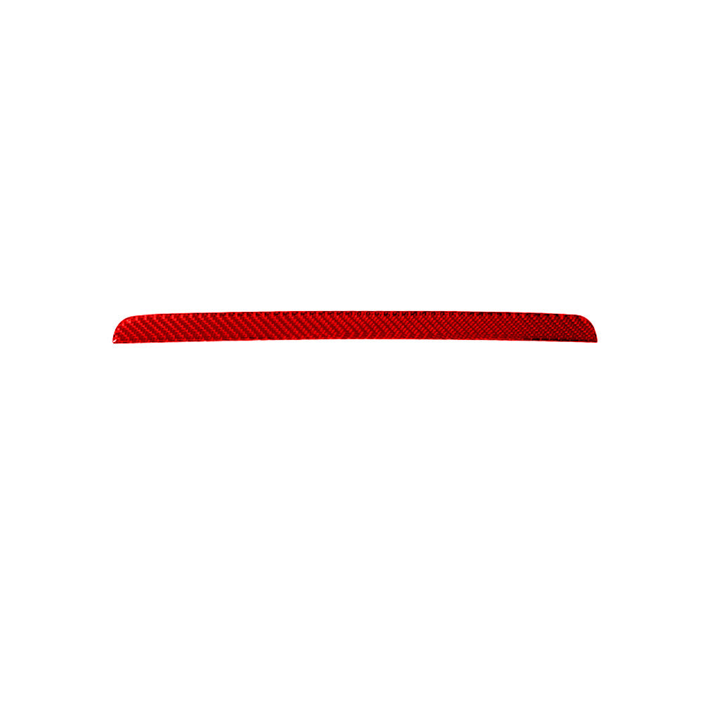 Red Carbon Fiber Passenger Glove Box Strip Cover Trim for Audi Q7 2007-2015