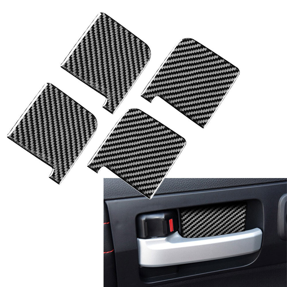 for Toyota Tundra 2014-21 Carbon Fiber Door Handle Bowl Cover Trim