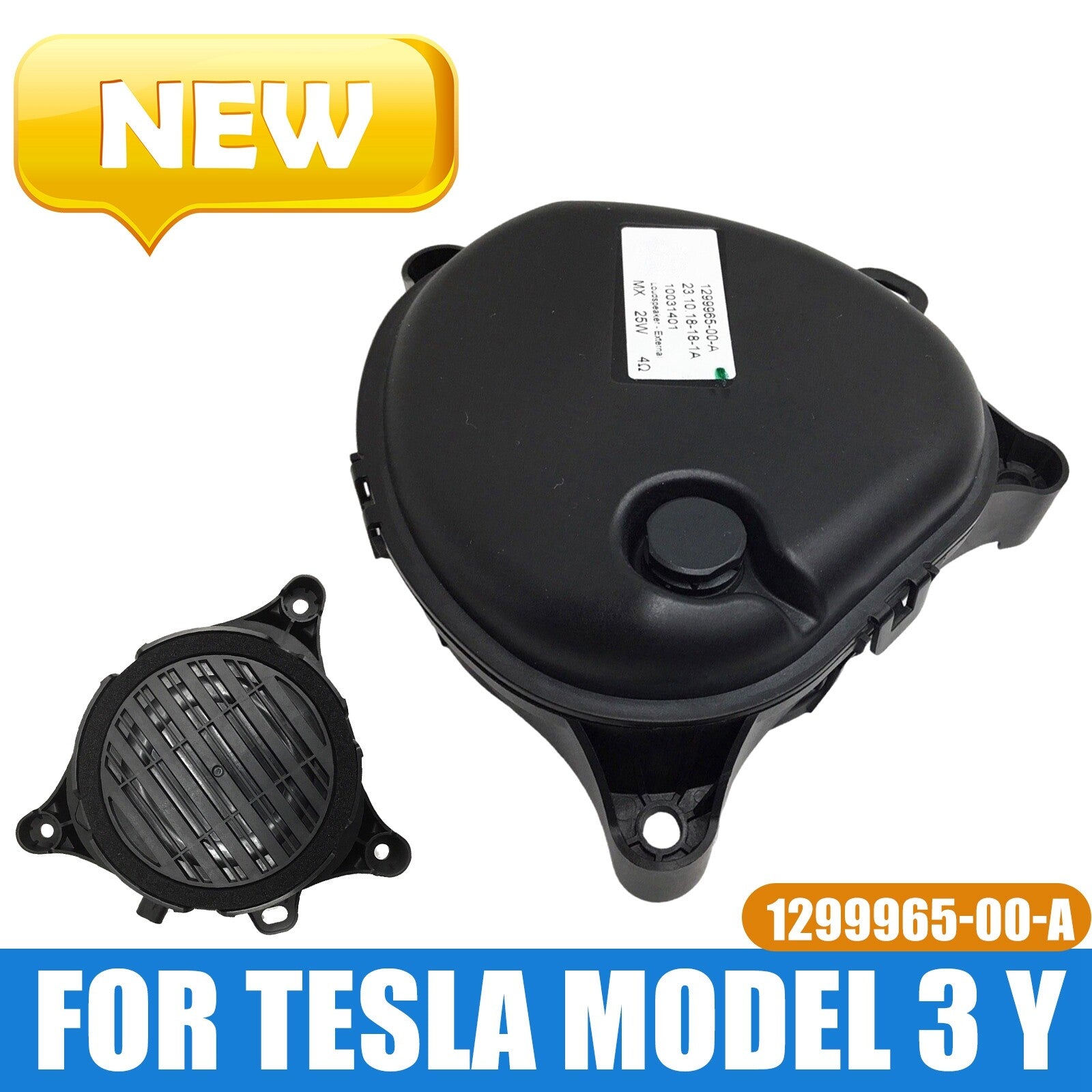Car Pedestrian Warning Speaker for Tesla Model 3/Y 17-21 1299965-00-A X3E8E8 AT