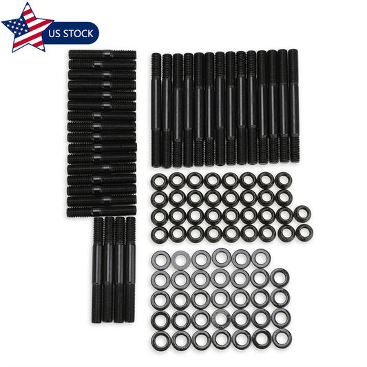 Cylinder Head Stud Bolt Gasket Kit for Chevy Small Block SBC 350 265 PCE279.1001
