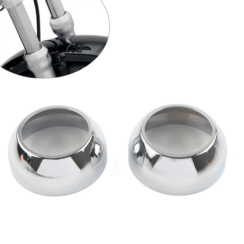 CNC Gabelmanschettenbeckungen 39 mm f¨¹r for Harley FXSTB FXSTC FXDWG Chrom