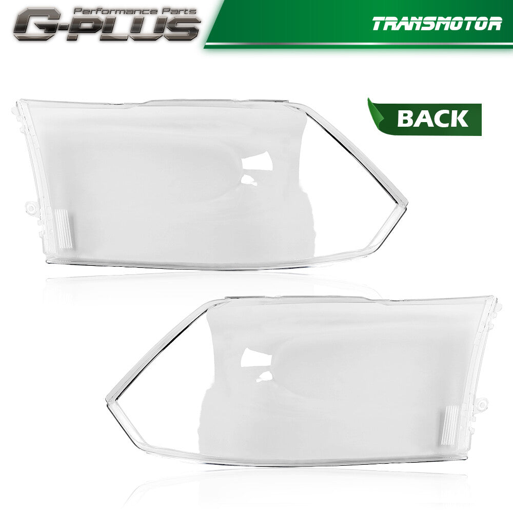 Suitable for 2009-2018 1500 2500 3500 headlight replacement lens (transparent).