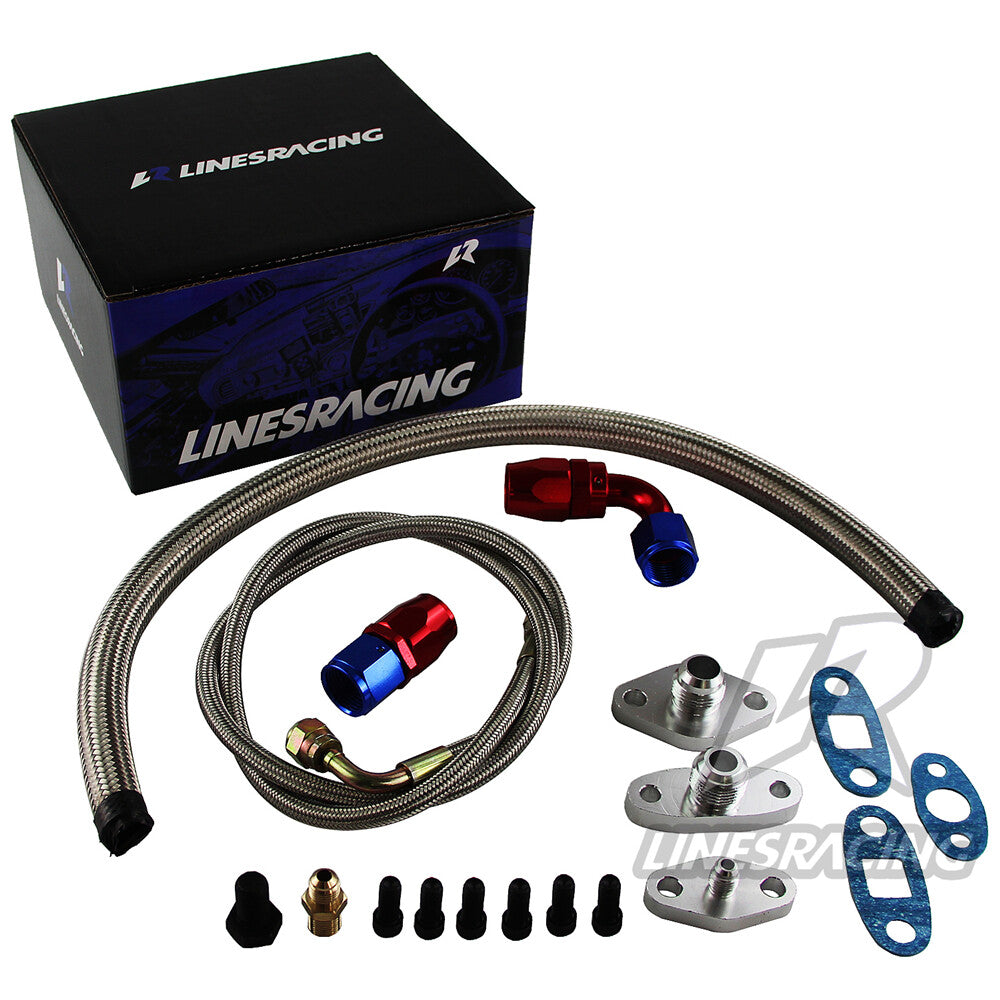 Turbo Oil Feed Line Kit Flange for Toyota Supra 1JZGTE 2JZGTE JZA80 90-07