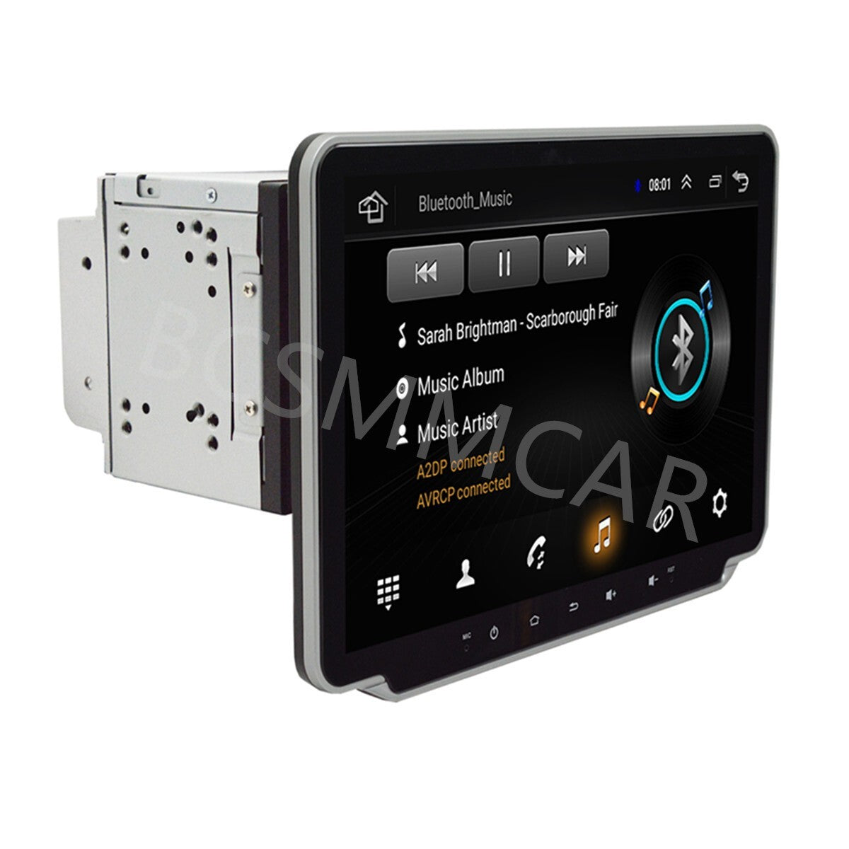 Double 2DIN 10.1in Car Stereo Radio For Apple Carplay Android Auto Touch Screen
