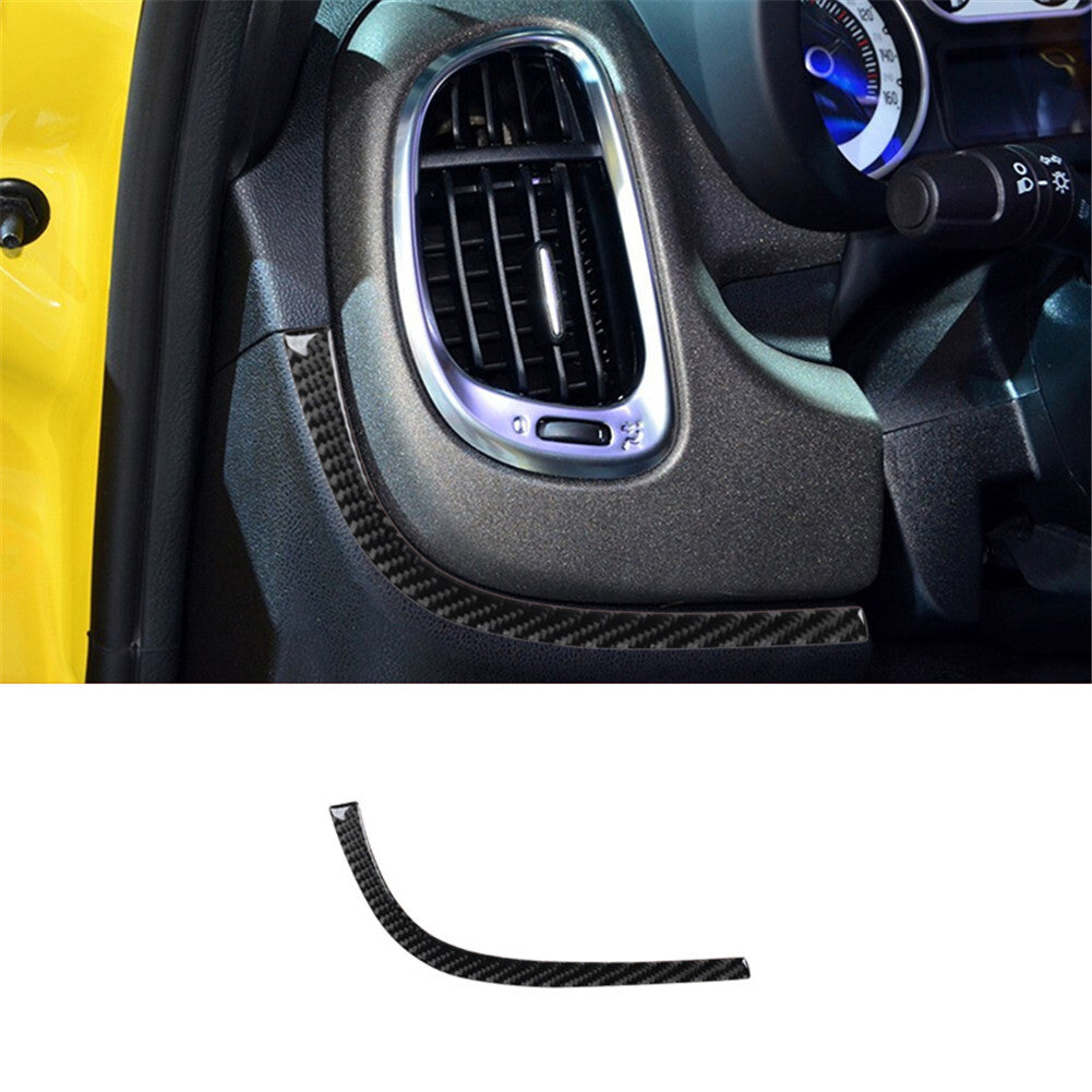 Carbon Fiber Air Vent Strip Strip Trim For 2014-2017 for Fiat 500L