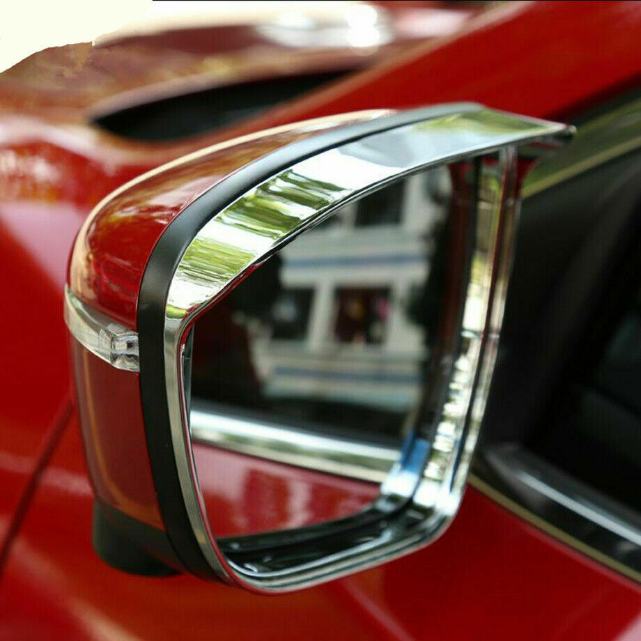 Chrome Side Rearview Mirror Cover Rain Eyebrow Trim For 2014-2020 for Nissan Rogue
