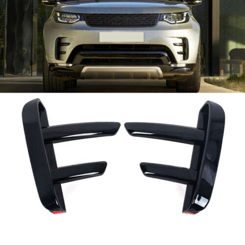 Pair Front Bumper Grille Air Vent Trim for Land Rover Discovery 5 L462 2017-2019