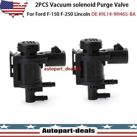 2x Vacuum Solenoid Valve for Ford F-150 Expedition for Lincoln 5.4L 9L14-9H465-BA