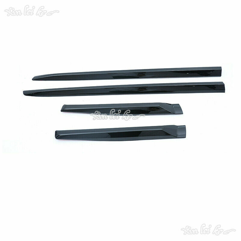 Piano black Outside Door Body Side Molding Trim 2018-2021 for Toyota Prado FJ150