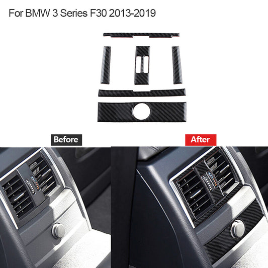 Carbon fiber vent outlet rear trim for BMW 3 Series F30 2013-2019