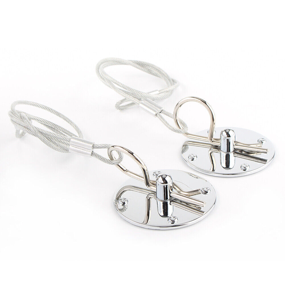 Engine Latch Pin Lock Kit Machine Cover Trim Fit Racing CNC Billet Silver 2PCS