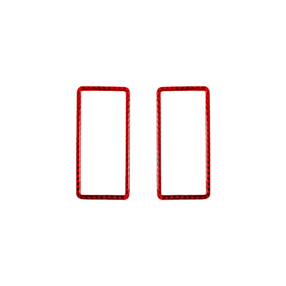 Red Door Storage Slot Frame Trim Cover Carbon Fiber for Mercedes R-Class 2009-12
